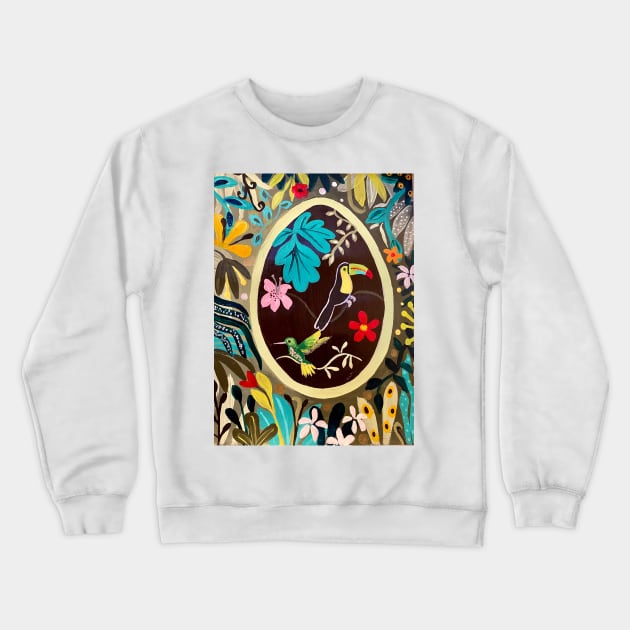 Toucan Egg Crewneck Sweatshirt by MagaliModoux